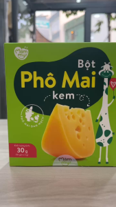 Date 08/26 Phô mai kem Mammy dạng bột rắc cơm cháo cho bé ăn dặm hộp 10 gói (3g/gói)