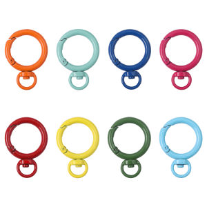 Màu kẹo vòng tình yêu Keychain mùa xuân móc có thể mở ra Keyring khóa cho túi tự làm móc kẹp Dog chains khóa nối đồ trang sức phụ kiện