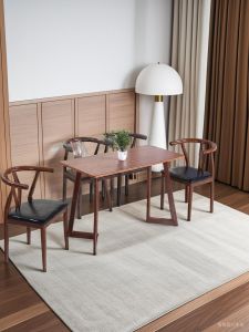 Wrought Iron Y Word Chair Backrest Armchair Palace Chair Chinese Restaurant Table and Chair For Home Nordic Simple round-Backed Armchair Imitation Solid Wood Tea Chair