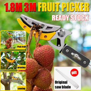 1.8-3m/2.3-4m Fruit shears Fruit picker Band saw stretchable Telescopic type Garden tool installation-free