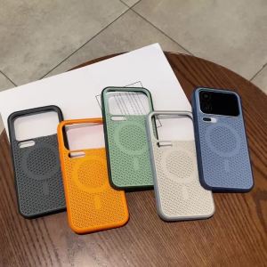 Sunward | For Magsafe Magnetic Honeycomb Heat Dissipation Case for Xiaomi Mi17 Pro Max 15 14 Pro 13 Dual Color Breathable Matte Hard Cover