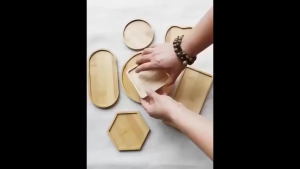 Minimalist Wooden Coaster Quality Welnut Made T Household Square Round Thick Quality