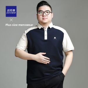 ZATUWOF | Color Block Plus Size Polo Shirt
