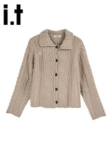 เสื้อสเวตเตอร์ถักแขนยาวสำหรับผู้หญิง CHOCOOLATE สไตล์ฝรั่งเศส ทรงหลวมๆ สำหรับฤดูใบไม้ร่วง/ฤดูหนาว 2025 ใหม่