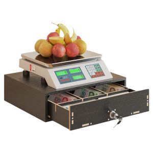 Desktop Change Storage Box Cash Register with Lock a Collection Receptacle Storage Partition Commercial Supermarket Organizing Rack Drawer Electronic Scale