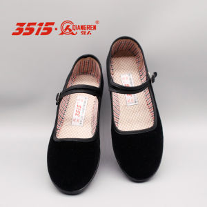 เบาสบาย ผ้าลินิน ก้นแบน ลำลอง รองเท้า ผู้หญิง เดิน กันลื่น รองเท้าส้นแบนจีนแบบดั้งเดิมที่ทนทานต่อการสึกหรอ