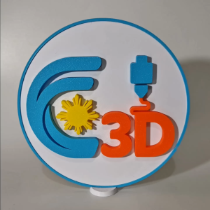17cm Custom 3D Printed Wall Sign | Personalized Logo Sign