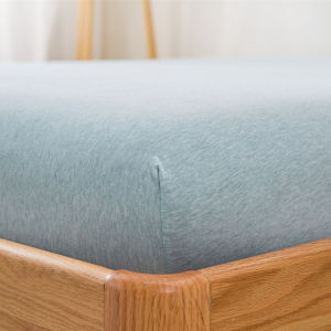 Pure Cotton Knitted Bed Canopy Single Piece Breathable Soft Childrens Skin-friendly Spring Autumn Naked Sleep Full Cotton Bed Sheet