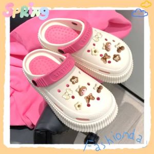 MaraNak LHshoess รองเท้าหัวโตผู้หญิง กันลื่น ตัวติดสุดน่ารัก รูระบายอากาศ เเนะนําเลยรุ่น วัสดุ EVA