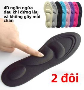 Miếng Lót Giày Massage 4D Miếng Lót Giày Tăng Chiều Cao Hỗ Trợ Chân Miếng Lót Giày Chống Mệt Mỏi Cho Nam Và Nữ Miếng Lót Giày Mùa Hè