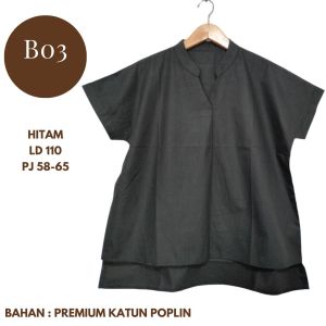 BAJU ATASAN BLOUSE V NECK WANITA JUMBO BIGSIZE FORMAL CASUAL KANTOR