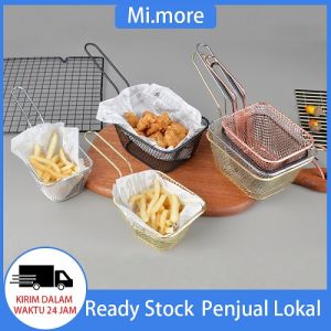 Mi.more Fried Basket Potato Chips Storage Stainless Steel / Wadah Kentang Goreng Cemilan Kafe