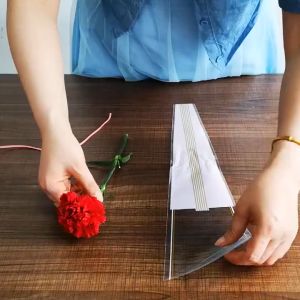 Plastik Single Flower Rose Bungkus Plastik Buket Satuan Instant SF18