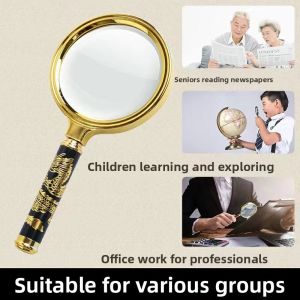 MONLEYTA | German Handheld Magnifying Glass High Definition Authentic Reading Mirror For Elderly Children Students Explosion Proof Professional Grade