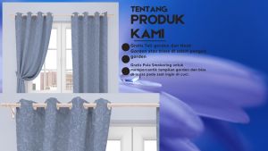 Gorden Embos Jendela/Pintu Elegant/Murah/Hordeng FREE HOOK & TALI LP