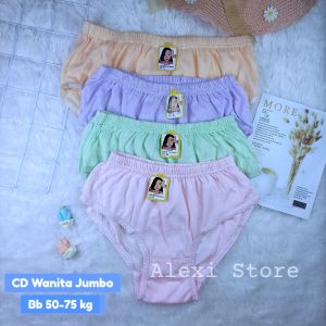 Grosir Celana Dalam Wanita Jumbo Lusinan Model Jadul Polos CD Emak Ibu Gemoy Super Elastis