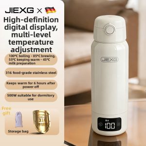 JIEXG | Portable Travel Electric Kettle Thermos Bottle
