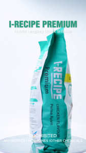 Makanan Kucing I-Recipe Premium 1.2kg/1.2kg x 5pkt -Perasa Ayam( I-Recipe Premium Adult Dry Cat Food -Chicken Flavour )