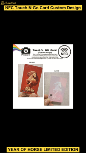 UV Printing Services Touch N Go Card /Membership Card Year of the Horse Designs NFC TNG Card Touch and go card