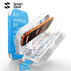 SmartDevil Temperd Glass Film for iPhone 17 Pro Max iPhone 16 Pro Max iPhone 15 Pro Max iPhone 14 Pro Max 13 Pro max 12 Pro Max iPhone 16e iPhone Air iPhone 16 Plus 15 Plus 14 Plus Full Screen Clear Privacy Screen Protector Auto-Dust Removal Kit