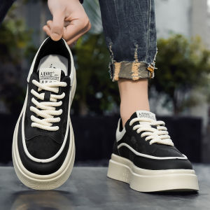 Mens Summer Thick Bottom Heightening Sport Soft Bottom Casual Shoes Fashionable Business Casual Board Shoes Comfortable Mesh Inner