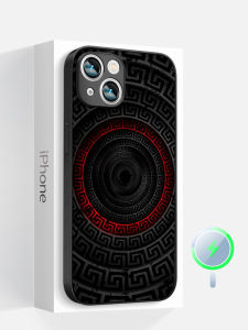 Magnetic Absorption Silicone Phone Case for  16Promax 15Plus 13 Patterns Good Luck Magsafe 14 New Chinese Style Full Lens Protection Cover