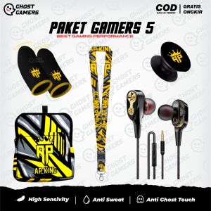 Paket 5 - Sarung Jempol Game AP KING ANDRA ST Anti Keringat Responsive Finger Touch Premium