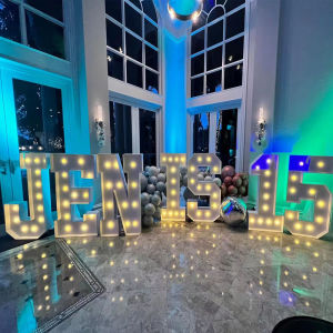 Glowing Letter Lights English Birthday Party Scene Decoration Anniversary Atmosphere Lighting KT Board Creative Festive Decor