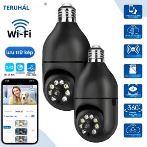 Camera An Ninh Trong Nhà Không Dây 2MP Với Tính Năng Theo Dõi Tự Động Âm Thanh Hai Chiều Camera Quan Sát Trẻ Em Camera Dạng Vòm 1080P Giám Sát WiFi Full-HD