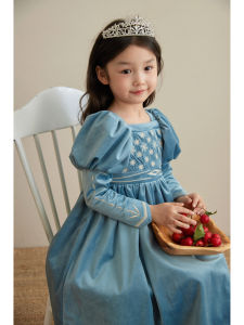 Váy Công Chúa Sonnykids Cho Bé Gái Mùa Thu Đông Thêu Nhung Sinh Nhật Váy Dạ Hội Thanh Lịch Váy Công Chúa Cho Bé Gái