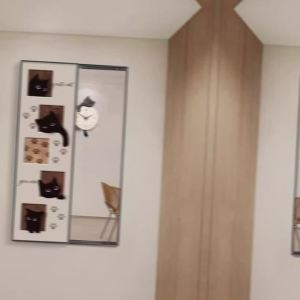 Wall Mirror Full Length Wall Mirror Full Length Mirror With Storage Dressing Mirror With Stand Dressing Mirror Mirror Bedroom Hidden Full-Length Mirror Can Be Pused and Pulled for Easy Care 镜子全身