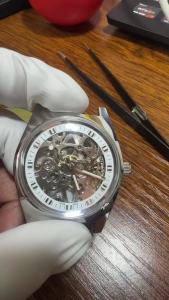 Heimdallr | 36MM Mens Manual Mechanical Watch 36MM Retro Skeleton Watch for Shanghai 8120 Manual Movement