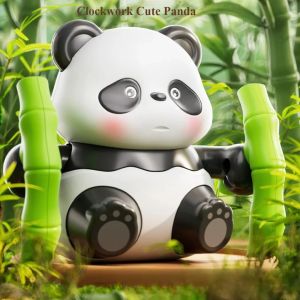 1pc Clockwork Cute Panda Childrens Winding Toys Wind Up Arm Rotates Forward Winding Panda Figures Toys for Kids Childrens Gift