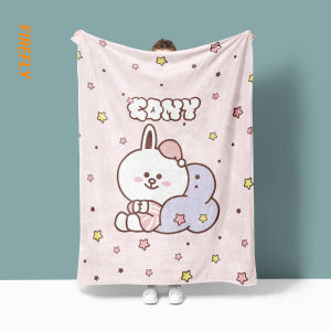 Khăn Trải Giường Vải Nỉ Hình Gấu Và Thỏ Cuteness Cho Phòng Trẻ Em Ký Túc Xá Văn Phòng Nướng Chân Tay Mùa Hè Mùa Thu