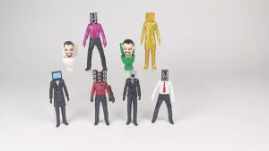 New KDL SWAT Skibidi Toilet Man Figures Anime Doll Toys TvMan Titan Cameraman Speakerman Bricks Model Toy For Kid Christmas Gift