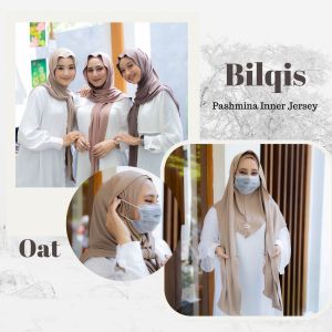 𝐐𝐈𝐒𝐓𝐇𝐘 𝐇𝐈𝐉𝐀𝐁 - BILQIS PASHMINA INNER JERSEY/ PASHMINA INSTAN JERSEY MASKER OVAL/ PASHMINA INSTAN INNER JERSEY | Qisthy Hijab by Sahala