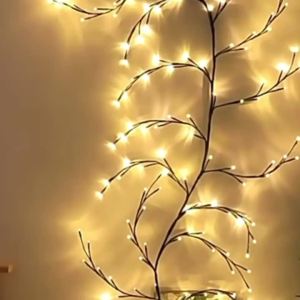 72/96/144 LED Willow Branch Vine Light USB Powered With Remote Control Indoor and Outdoor Wall Home Decoration Lighting