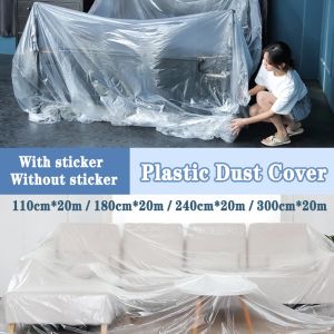1Roll 20M Waterproof Dust Cover Plastic Disposable Furniture Dustproof Film Bed Sofa Masking Cover