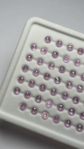 4mm Cubic Zirconia Stone Loose Primary Colour Rose Red Round Flame Star Cut (Radiant) Cut CZ Synthetic Gems For Jewelry Making