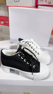 Giày Bata đế cao 7cm Vải canvas PS290-1345 - Tăng thêm 1 size nếu muốn đi thoải mái