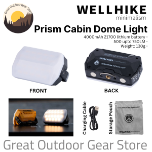 WELLHIKE Prism Cabin Dome Camping Light High intensity illumination magnetic LED ultra-long battery life Hiking