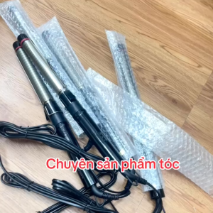 K&K Máy Uốn Tóc Cao Cấp Hàn Quốc Xoay Trục 5 Mức Nhiệt 140-220 Độ LED Hiển Thị Nhiệt Độ Tích Hợp Khóa Xoay 360 Độ Dễ Dàng Sử Dụng