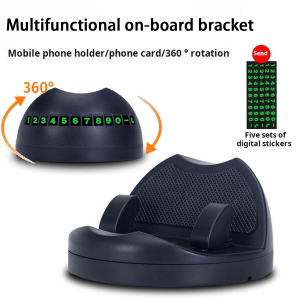 360° Rotating Car Phone Holder: Adaptive Spring Phone Mount