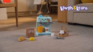 Fisher-Price Laugh & Learn Learn & Serve Coffee Café Toddler Electronic Toy 10 Play Pieces