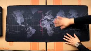 Large World Map Mouse Pad Mat Extended Rubber Soft Mouse Pad Waterproof Non-Slip Desk Pad Thickened Gaming Mouse Pad