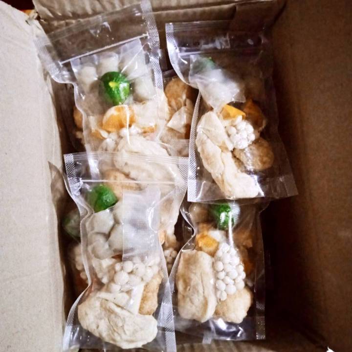 Baso aci instan paket 12 pcs Pak Baso Aci Siap Saji Makanan