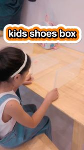 idee กล่องรองเท้าเด็ก รุ่น Simplify ขนาดไซส์ไม่เกิน 40cm. ฝาเปิด-ปิดง่าย วางซ้อนกันได้ มีรูระบายอากาศ