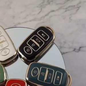 Perodua Car Key Cover Chrome Reflection TPU ATIVA Key Case Key Fob Casing New ALZA ATIVA VELOZ MYVI 2022