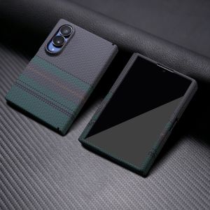 szhaiyu | Luxury Leather Magnetic Carbon Fiber Pattern Case for Samsung Z Fold 8 Ultra 7 6 Screen Protector Shockproof for Magsafe Cover