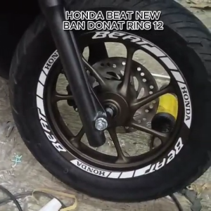 Stiker Motor List Velg Honda Beat Street Ring 12 Ban Donat Cutting Sticker Lis Pelk Variasi Terbaru